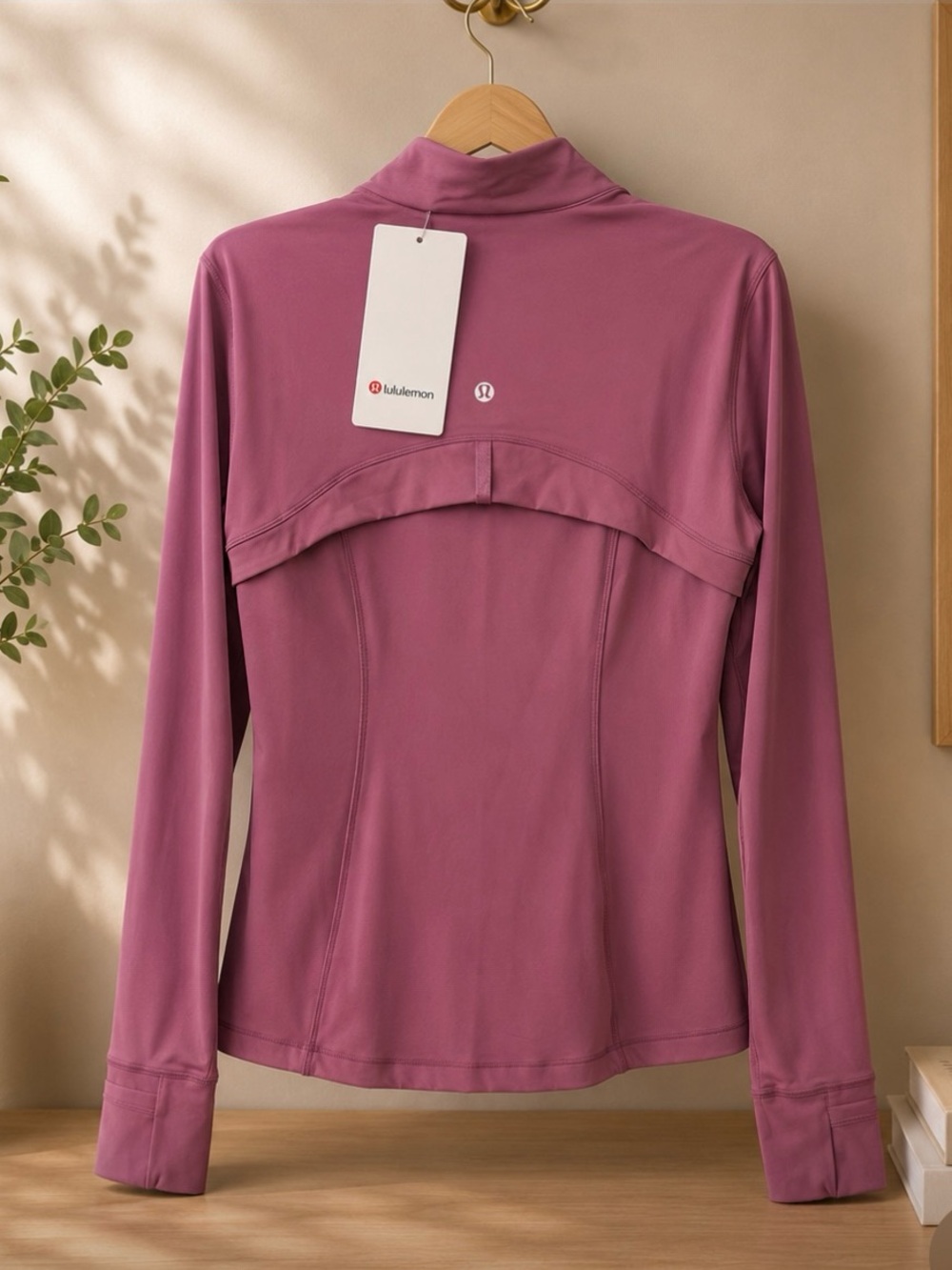 lululemon athletica Mauve Long-Sleeve Zip-Back Jacket